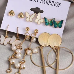 HOUSEOFTRENDZZ Contemporary Hoop Earrings image 2