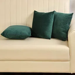 Shadowkart Green 3 Pieces Velvet Square Cushion Covers-image-79