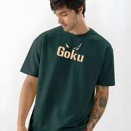 ANGERHOOD Graphic Printed Drop-Shoulder Sleeves Pure Cotton Oversized T-shirt image 5