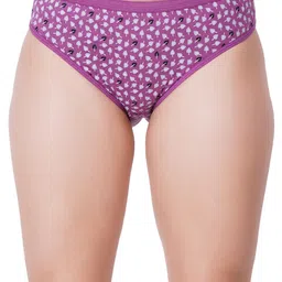 STYLE ACCORD Women Pink Printed Mid-rise Hipster Briefs-image-9