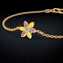Joyalukkas Minimalist Floral Gold Bracelet-picture-12