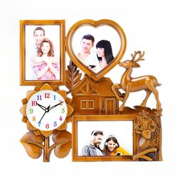 Attractionz HorseHead Beige Textured Contemporary Round Analogue Wall Clock-picture-39