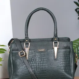 Teakwood Leathers Textured Leather Structured Handheld Bag-picture-20