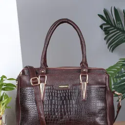 Teakwood Leathers Textured Structured Handheld Bag-picture-25