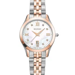 Balmain Women Brass Mother of Pearl Dial & Stainless Steel Bracelet Style Straps Analogue Watch B41183185-picture-13