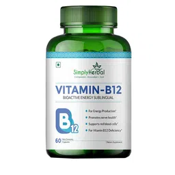 Simply Herbal Vitamin B12 Cyanocobalamin Capsules - 60 Capsules-image-17