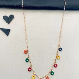 ABDESIGNS Rose Gold-Plated Beaded Brass Necklace-picture-10