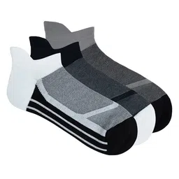 Balenzia Men Pack Of 3 Color Blocked Lowcut Ankle Sports Socks-image-65