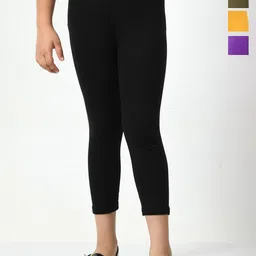 BAESD Girls Pack Of 4 Cotton Lycra Capris-picture-18