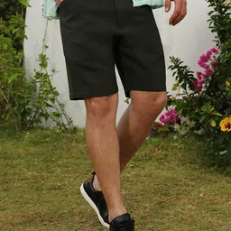 Campus Sutra Men Mid-Rise Tailored Shorts-picture-36