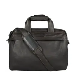 CALFNERO Men Brown Textured Messenger Bag-picture-27