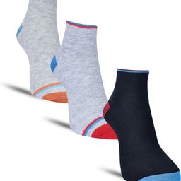 Dollar Socks Men Pack of 3 Colourblocked Cotton Above Ankle-Length Socks-picture-23