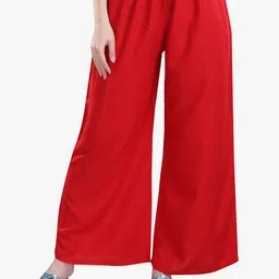 TRASA Women Flared Palazzos-image-62