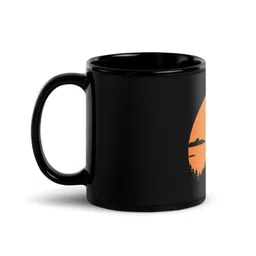 RISH Black & Orange Printed Ceramic Glossy Coffee Mug 325 ml-picture-27
