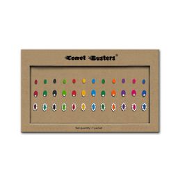 Comet Busters Multicoloured Oval Shaped Reusable Bindis - 36 Pcs-picture-9
