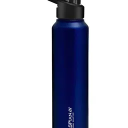Caspian Blue Single Stainless Steel Single Wall Vacuum Water Bottle-image-13