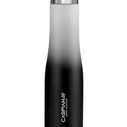 Caspian Black & Grey Single Stainless Steel Printed Single Wall Vacuum Water Bottle-image-13