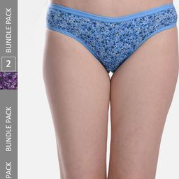 FIMS Women Pack Of 2 Printed Anti-Microbial Hipster Briefs-picture-43