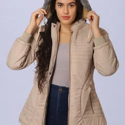 NUEVOSDAMAS Detachable Hooded Faux Fur Trim Longline Puffer Jacket-picture-15