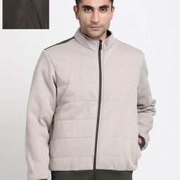 Turtle Men Reversible Bomber Jacket With Zip Detail-picture-32