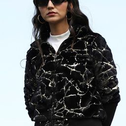 Campus Sutra Windcheater Self Design Bomber Jacket-picture-9