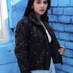 Campus Sutra Windcheater Self Design Quilted Jacket-picture-15