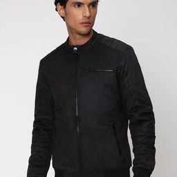 Mufti Stand Collar Slim Fit Bomber Jacket-picture-42