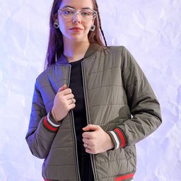 Freehand by The Indian Garage Co Mock Collar Long Sleeves Puffer Jacket-picture-21