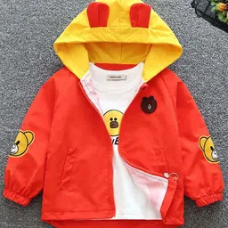 INCLUD Girls Graphic Printed Lightweight Bomber Jacket image 1