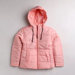 Toonyport Girls Peach-Coloured Lightweight Puffer Jacket-picture-25