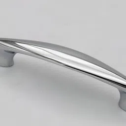 Rab Silver Toned Glossy Finish Drawer Handle-picture-41