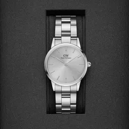 Daniel Wellington Women Iconic Link Unitone Dial Silver 28 mm Analogue Watch DW00100402-picture-29