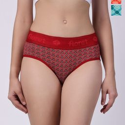 Floret Pack Of 3 Abstract Printed Assorted Hipster Briefs-picture-20