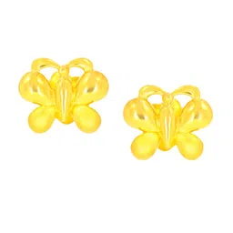 BHIMA 22K Hallmark 916 Purity Yellow Gold Molding Butterfly Stud-picture-19