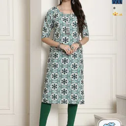 7Threads A Selection of 3 Ethnic Motifs Printed Straight Kurta-picture-34