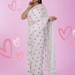 TEEJH Embroidered Pure Cotton Murshidabad Silk Saree-image-67