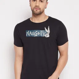 Looney Tunes by Wear Your Mind Men Printed Looney Tunes Pure Cotton T-shirt-image-40