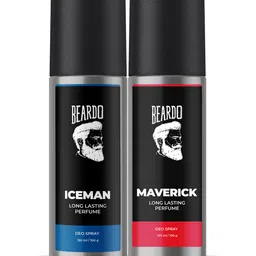 BEARDO Men Set of 2 Long-Lasting Deodorant Body Spray - Iceman & Maverick - 100g Each-picture-42