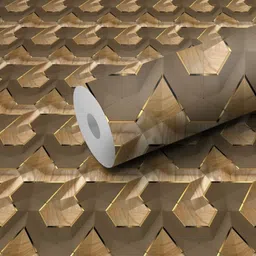 WALLWEAR Brown & Beige Abstract Printed Wall Sticker-image-36