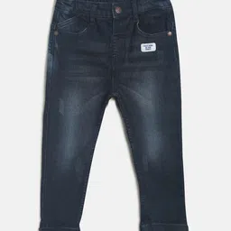 MINI KLUB Boys Blue Light Fade Stretchable Jeans image 1