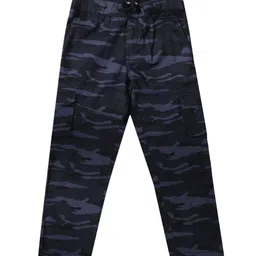 Cantabil Boys Navy Blue Low Distress Jeans-image-11