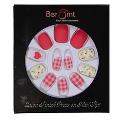 BEROMT 12 Pcs Long-Lasting Reusable Lightweight Salon Finish Press on Nail Tips - 706-picture-31