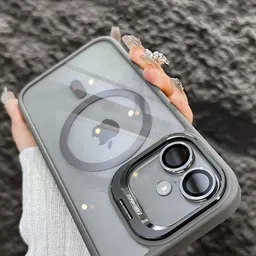 Luxury Kase Solid Printed iPhone 16 Plus Back Case Mobile Accessories image 1