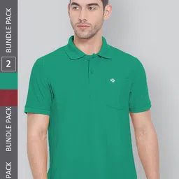 LUX NITRO Pack Of 2 Anti Odour Polo Collar T-Shirt-picture-32