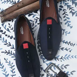 Anouk Men Blue Velvet Loafers-picture-18