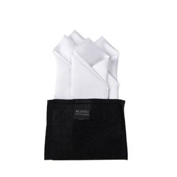 Alvaro Castagnino Men White Solid Pocket Square-picture-45