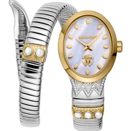 Roberto Cavalli Women Patterned Dial & Stainless Steel Bracelet Style Straps Analogue Watch RC5L104M0055-picture-27