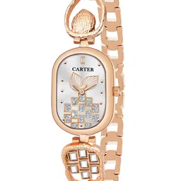 Sandy D Carter Women Embellished Dial & Stainless Steel Bracelet Style Straps Analogue Watch Sandy D-image-71