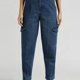 Pepe Jeans Women Tapered Fit High-Rise Clean Look Stretchable Jeans-picture-15