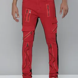 WAIMEA Boys Black Hollywood Skinny Fit Mildly Distressed Stretchable Jeans-image-35